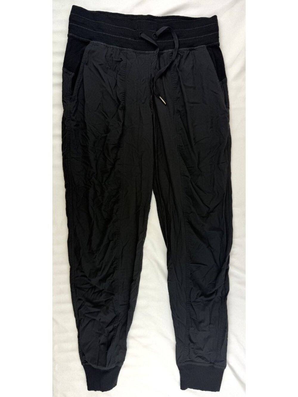 Lululemon Dance Studio Mid Rise Jogger Full Length Drawstring Black Size 6